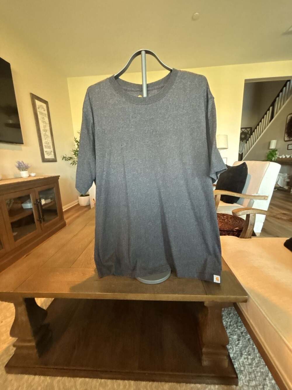 Carhartt Relaxed Fit Short Sleeve Pocket T-Shirt XL Charcoal Heather Gray